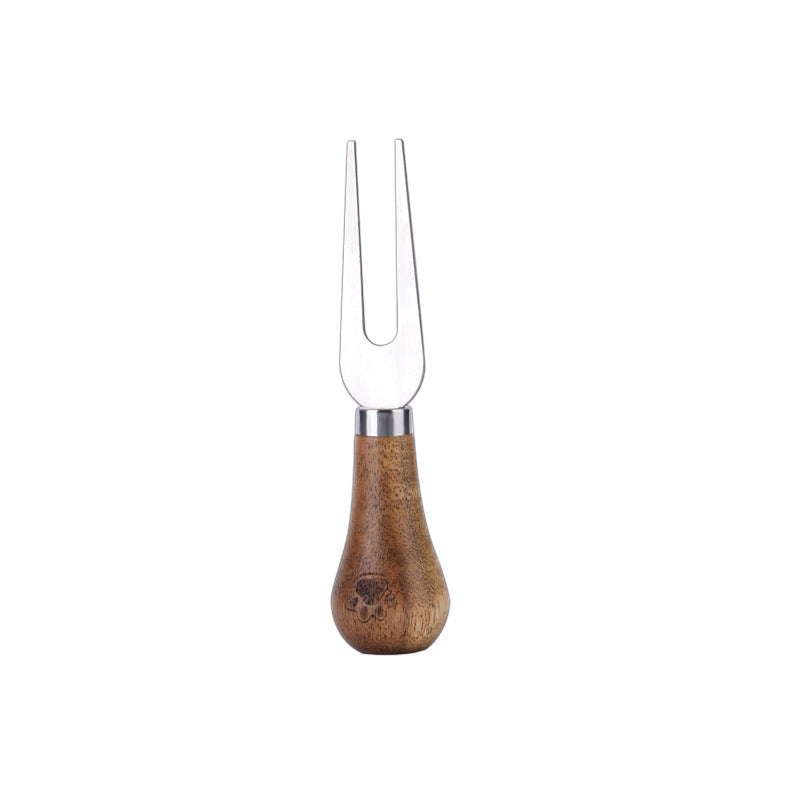 Cheese Knife and Scraper Set with Wooden Handle - Bread, Butter, Cake Serving Utensil
