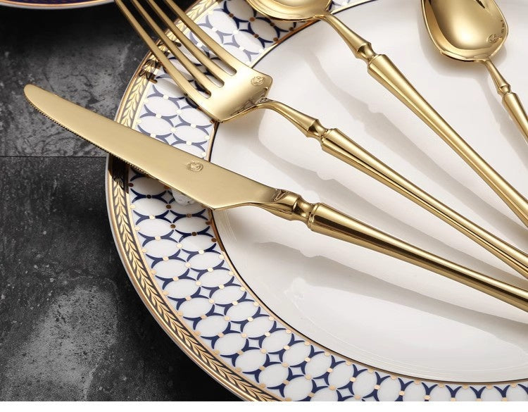 Stainless Steel Tableware Set - Knife Fork Spoon Flatware Utensils