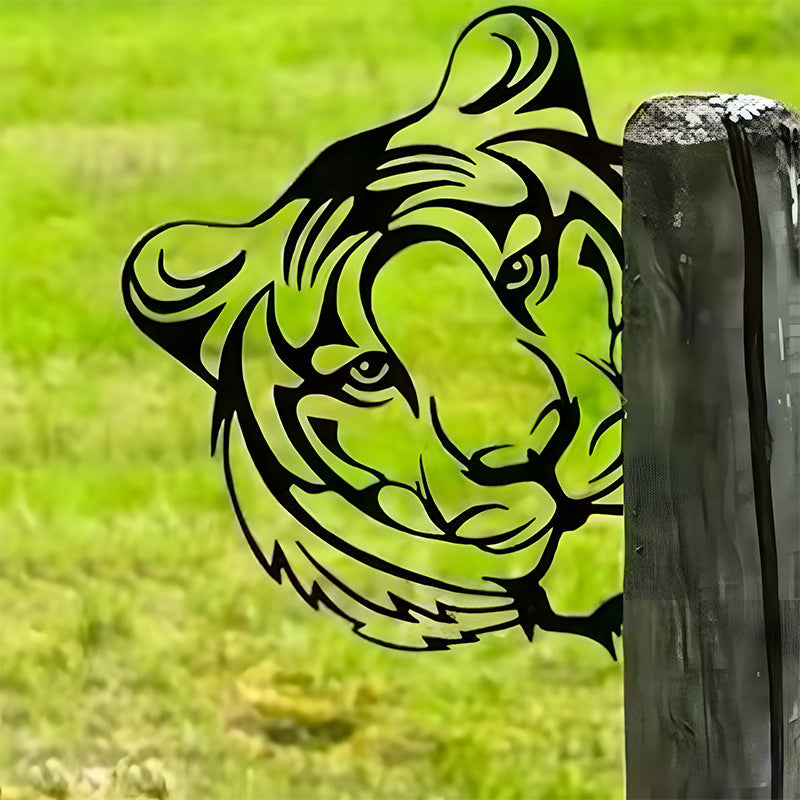 Peeping Animal Garden Ornaments Outdoor Lawn Decor Animal Sculptures