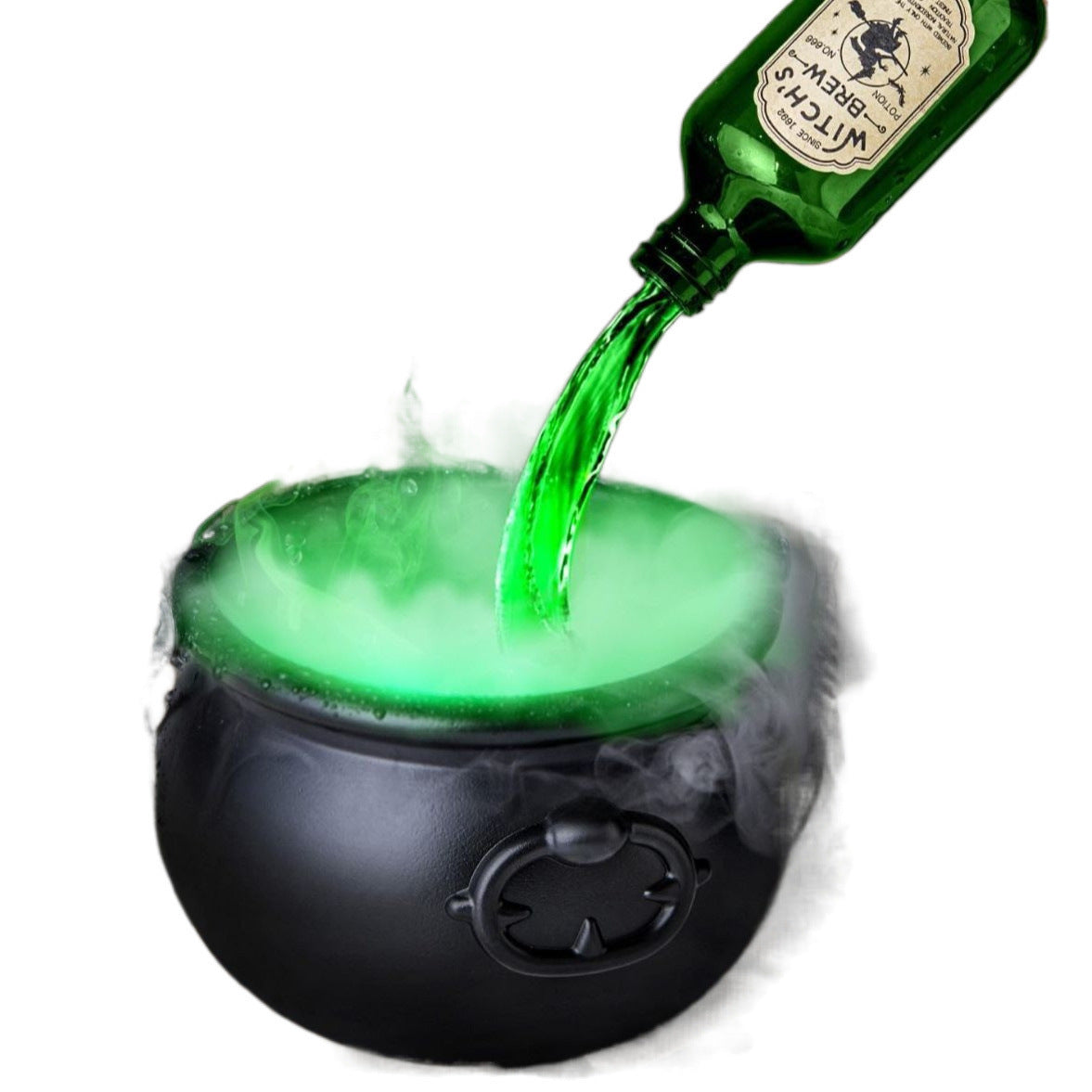 Halloween Magic Floating Bottle & Cauldron Decor Set - Indoor Ghost Props