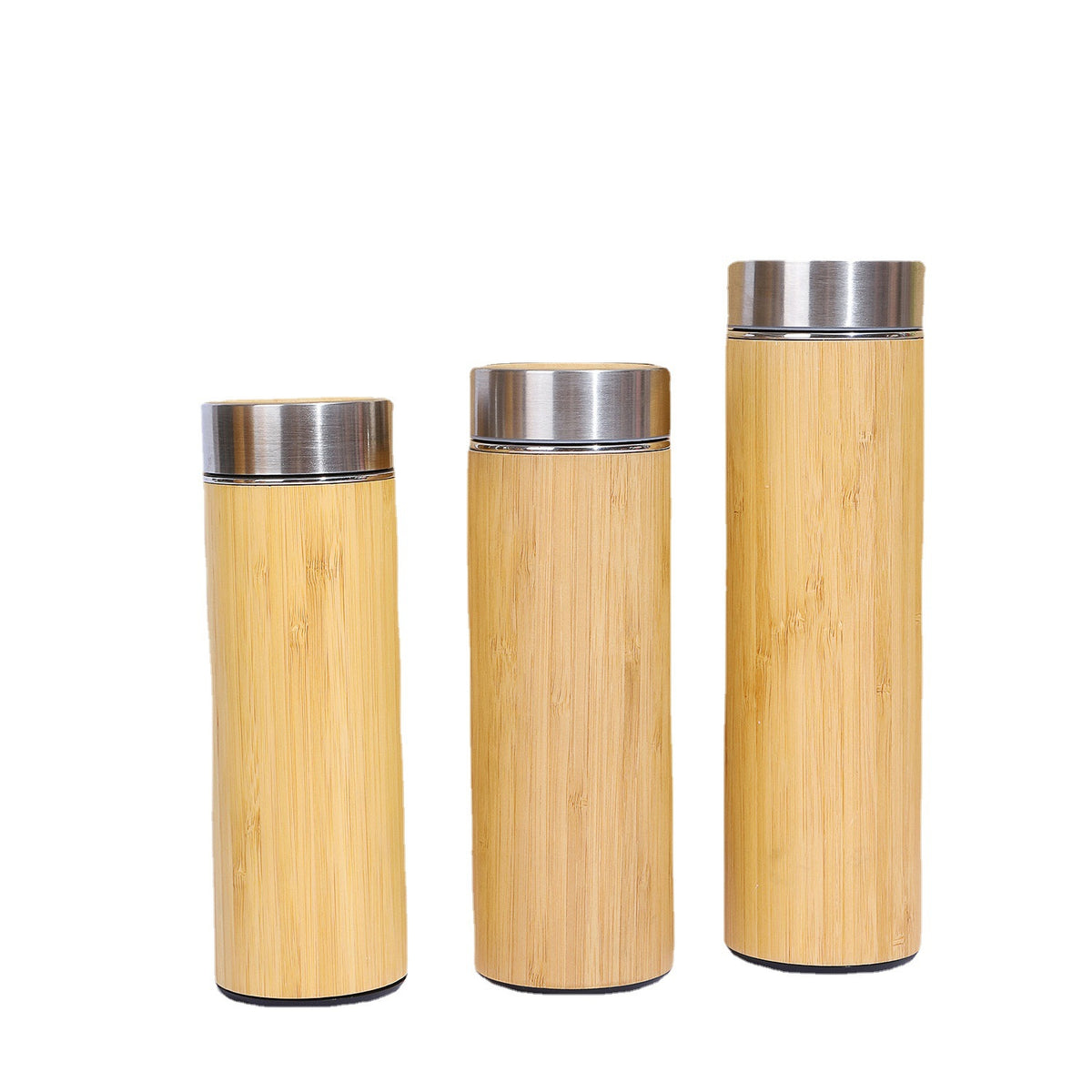 500ml Stainless Steel Bamboo Shell Insulated Water Cup - Tea & Coffee Travel Mug