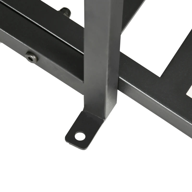 6' Metal Garden Bridge with Safety Siderails for Backyard Pond Creek - Black