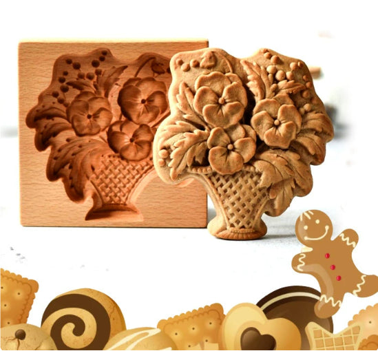 Cookie Cutter & Stamp Set for Baking - Provance Rose Style, Multiple Variants