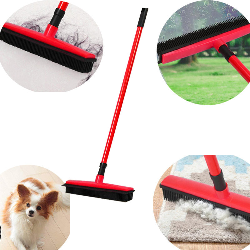 Pet Hair Carpet Cleaner Floor Brush - Household Floor Wiper for Pet Hair Removal