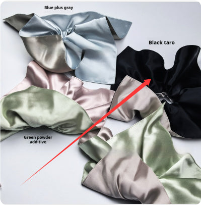 Silk Square Scarf Hair Tie - 22mm Glossy, Multiple Colors