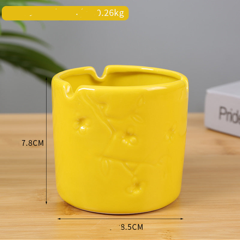 Modern Ceramic Ashtray - Simple Home & Garden Decor