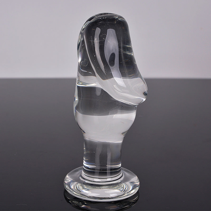 Crystal Glass Adult Wellness Toy for Women - Transparent 11.7x5cm