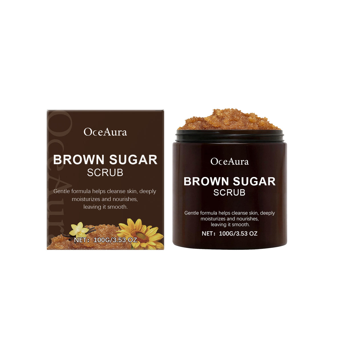Brown Sugar Body Scrub Cream - Gentle Exfoliating