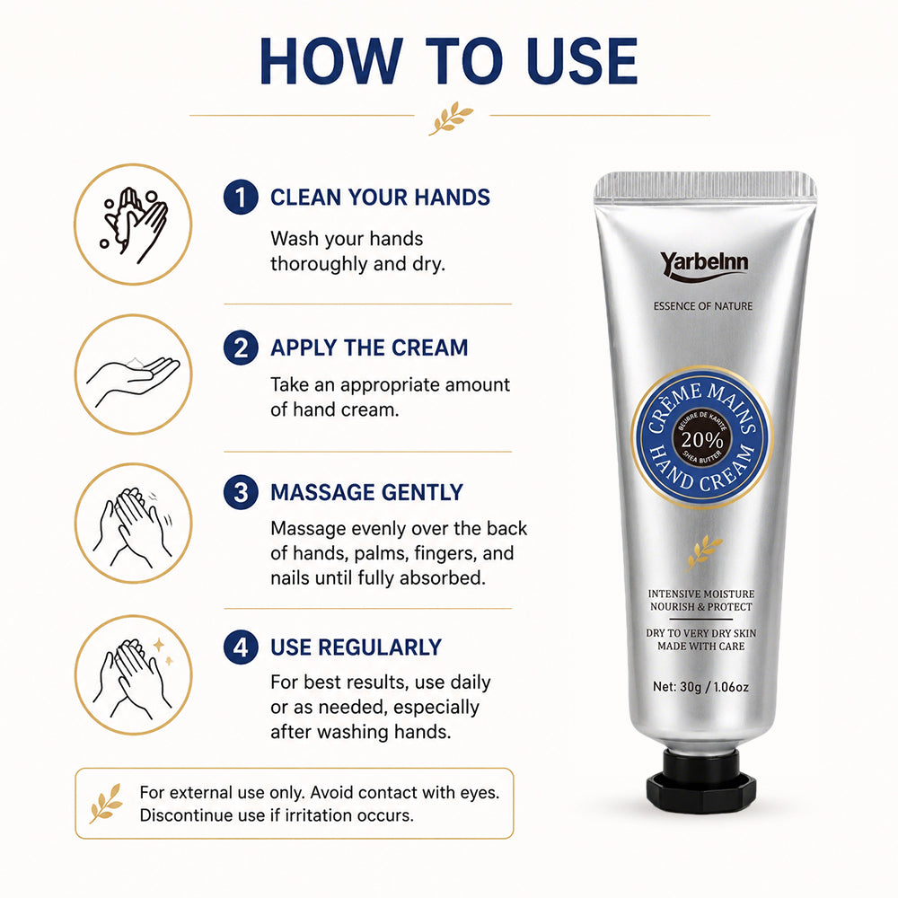 Moisturizing Hand Cream 30g for Daily Skin Care - Portable & Nourishing