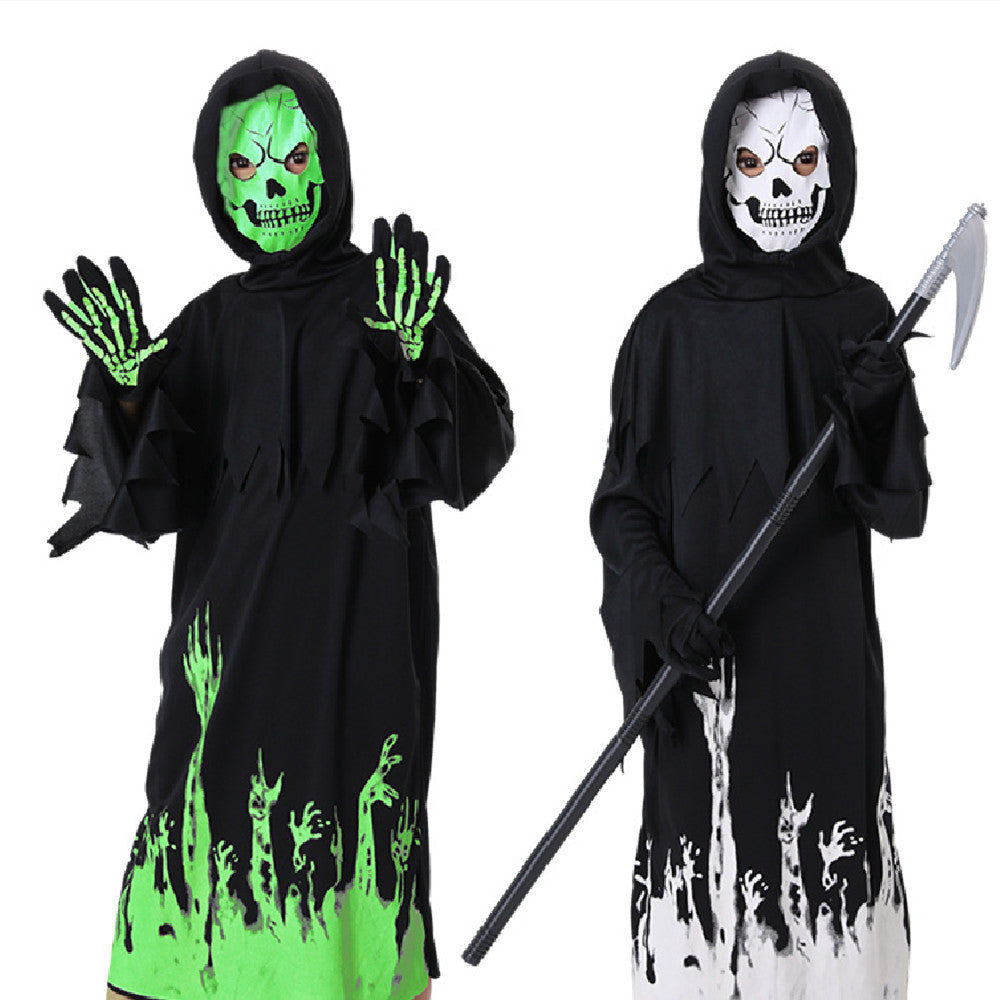Luminous Death Halloween Costume Without Sickle for Kids and Teens