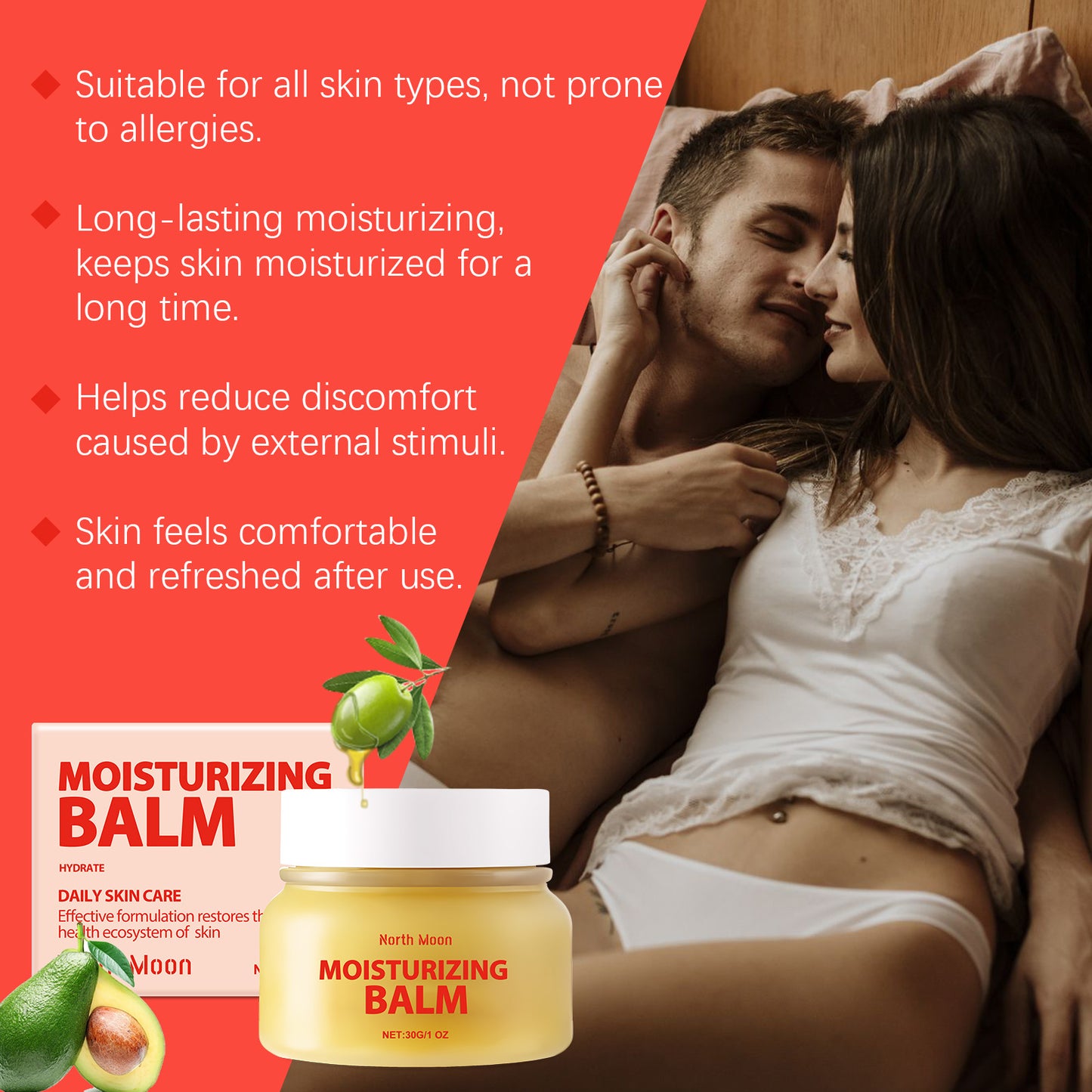 Moisturizing Intimate Care Cream for Sensitive Skin - 30g