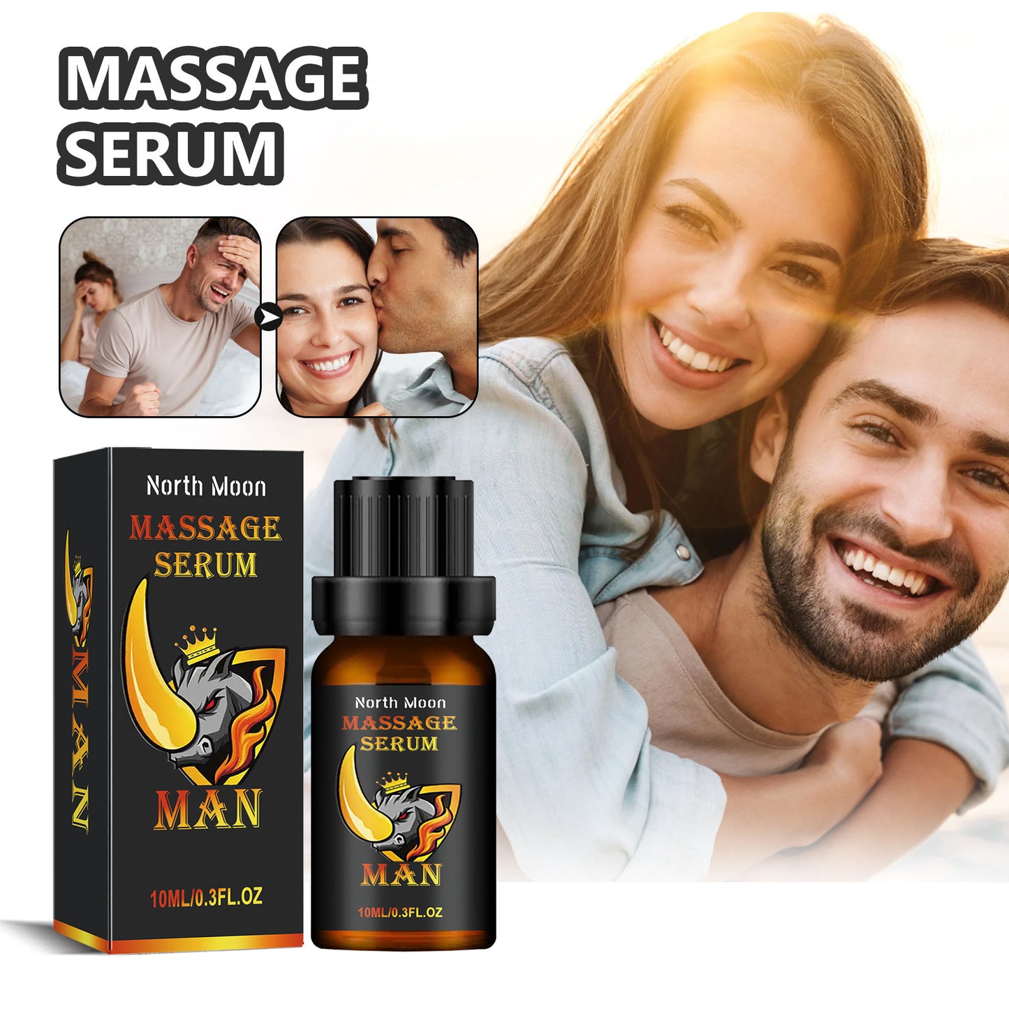 Men's Body Care Essential Oil 10ml - Massage & Skin Nourishment