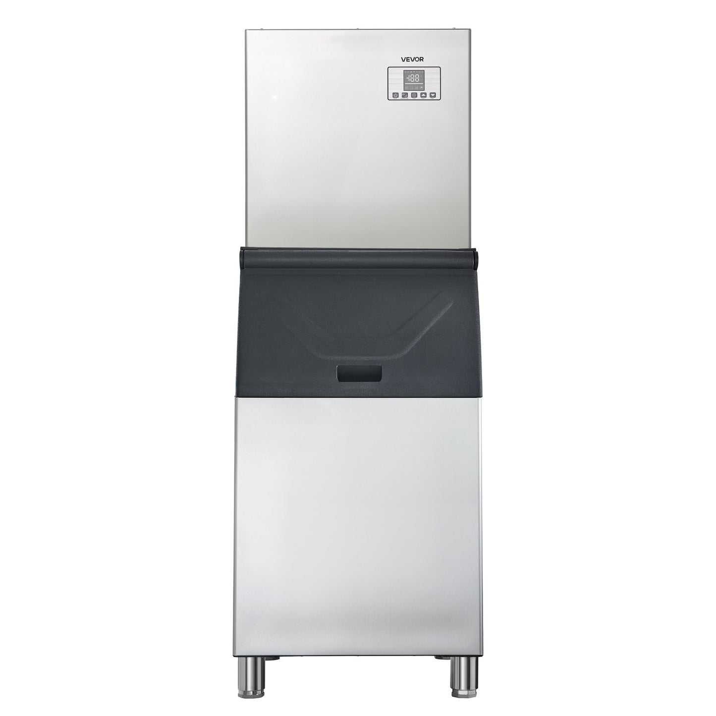 Commercial Ice Maker Machine 400LBS 24H with Stainless Steel Bin & Touchscreen