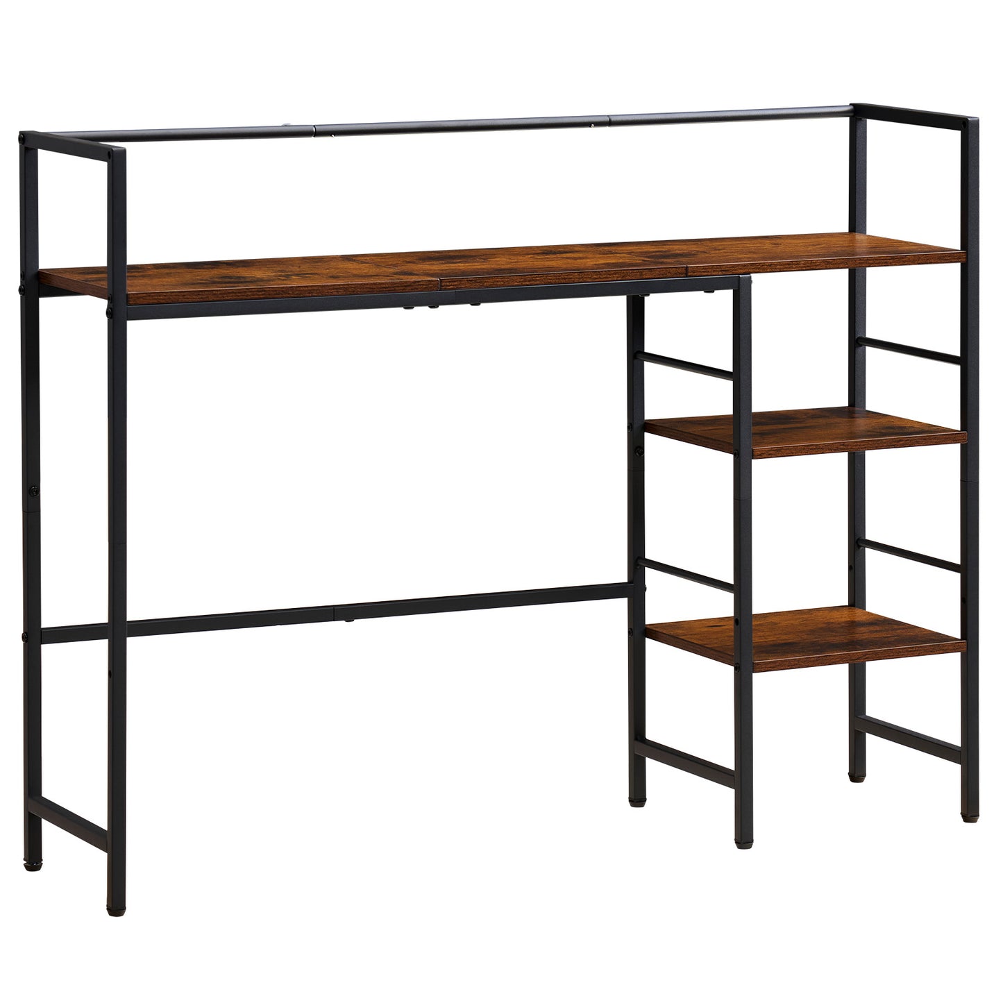 4-Tier Desktop Bookshelf Organizer for Office & Home Storage