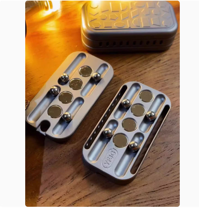 Magnetic Push Card Toy - Titanium Alloy EDC Decompression Gift for Adults