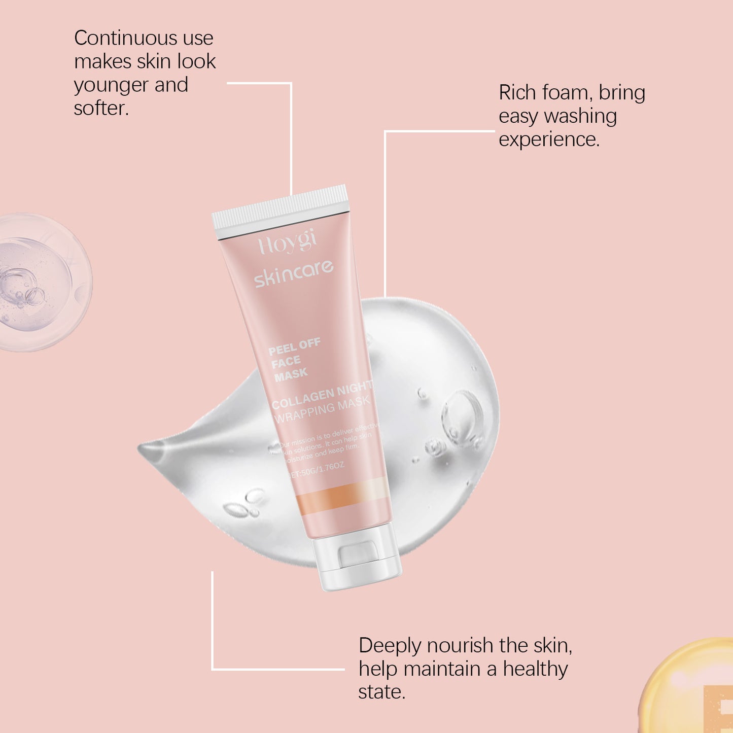 Hydrating Collagen Tearing Facial Mask with Hyaluronic Acid & Ceramide 50g