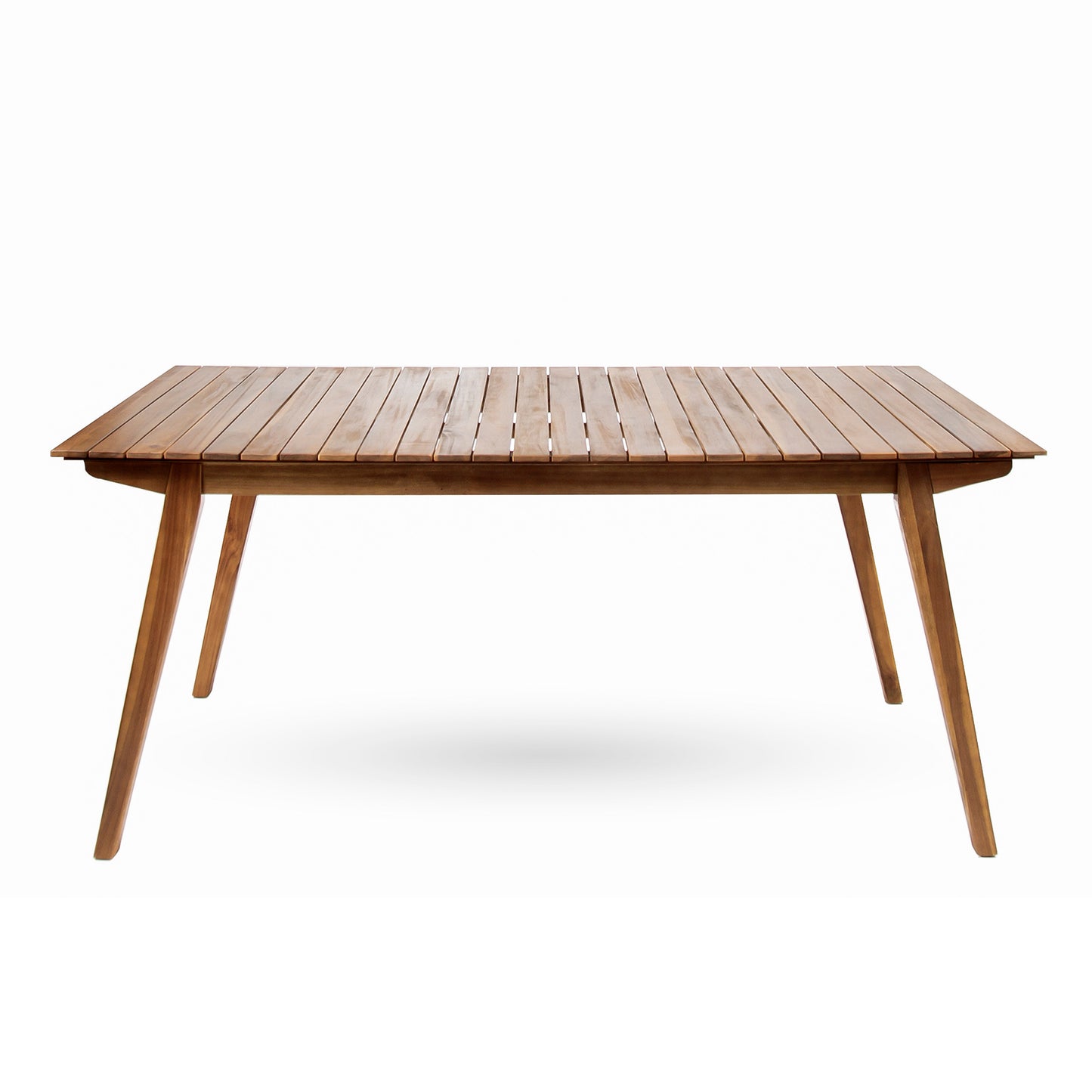 Outdoor 69" Solid Wood Dining Table - Teak Acacia