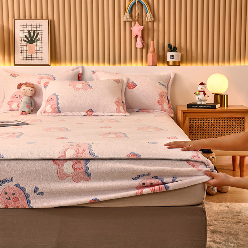 Coral Fleece Duvet Cover Set - Multiple Sizes & Styles