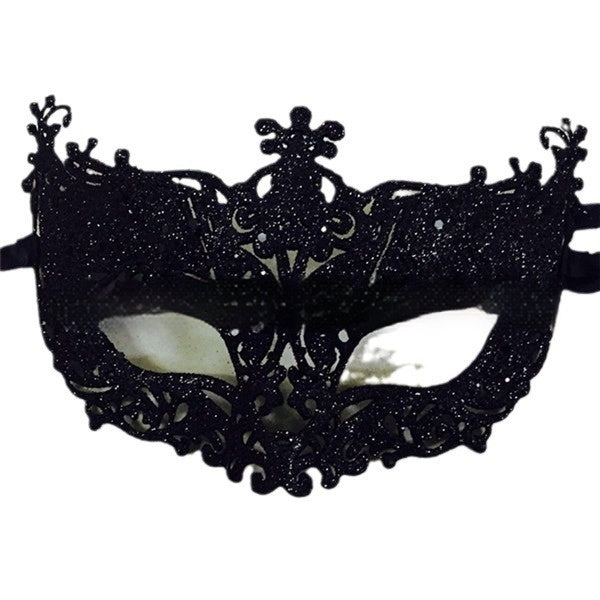 Gold Half Face Mask for Parties and Costumes - Bright Gold, Free Size