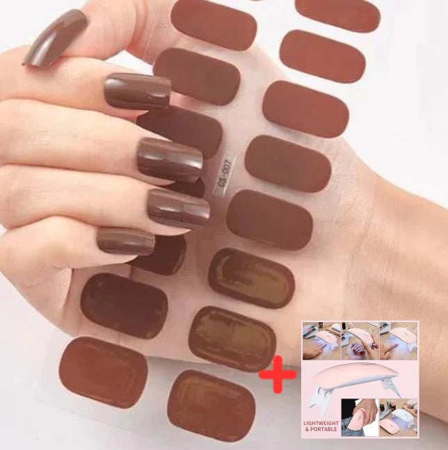Portable Nail Heating Lamp for Gel Nails and Nail Art - Folding Handheld USB