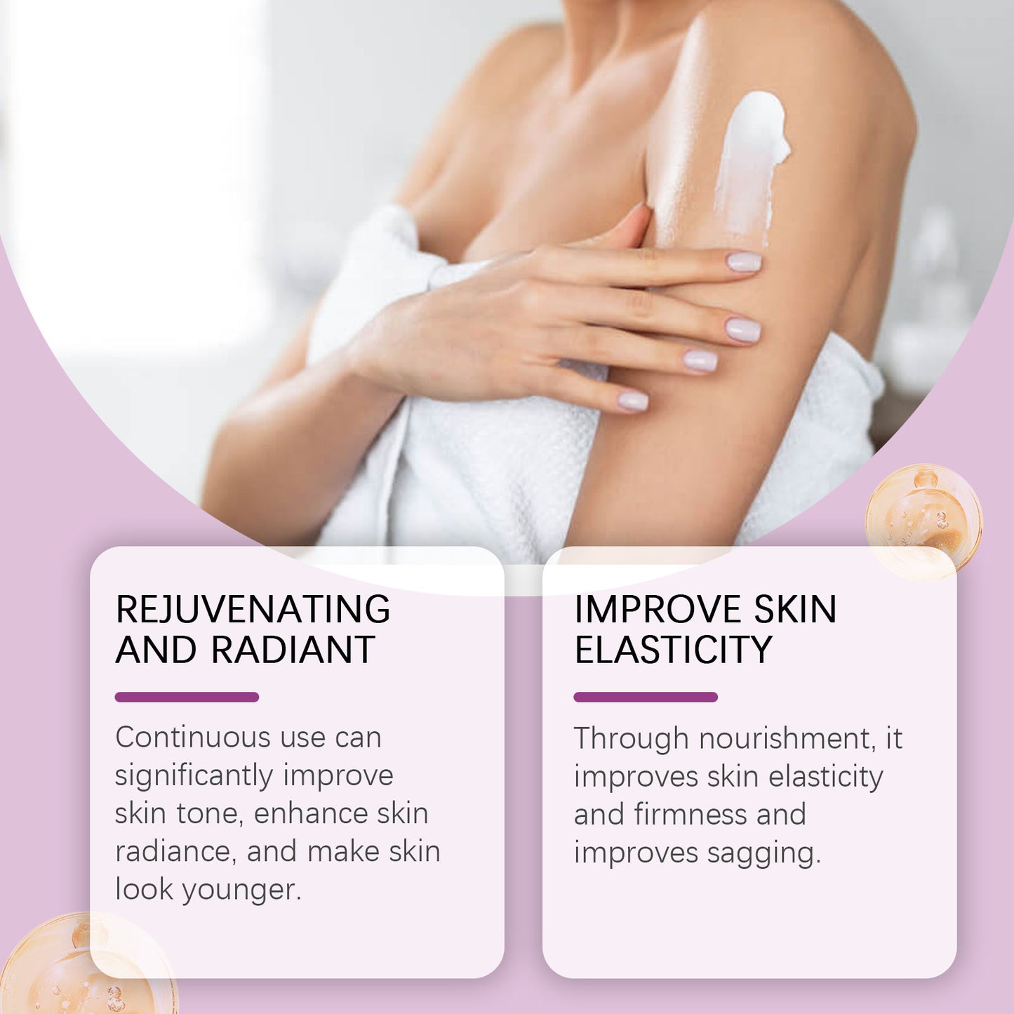 Niacinamide Brightening Body Cream - Moisturizing & Firming Skin Lotion