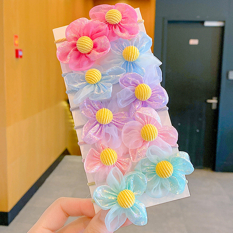 Baby Head Flower Princess Headband - Colorful Hair Accessory for Infants & Toddlers