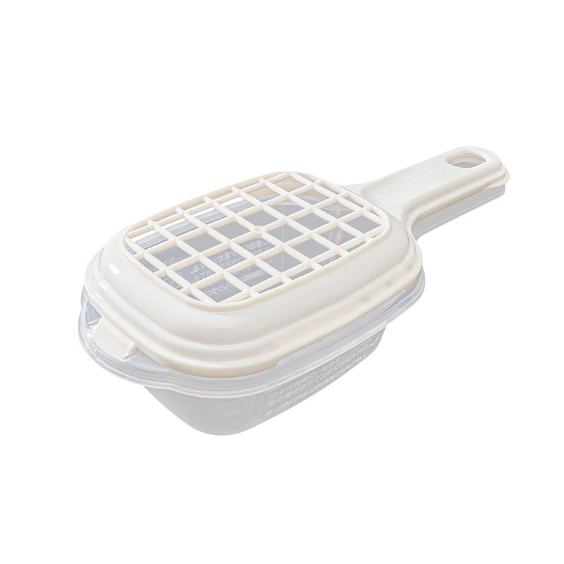 Microwave Oven Rice Cake Heating and Fruit Cleaning Box - White