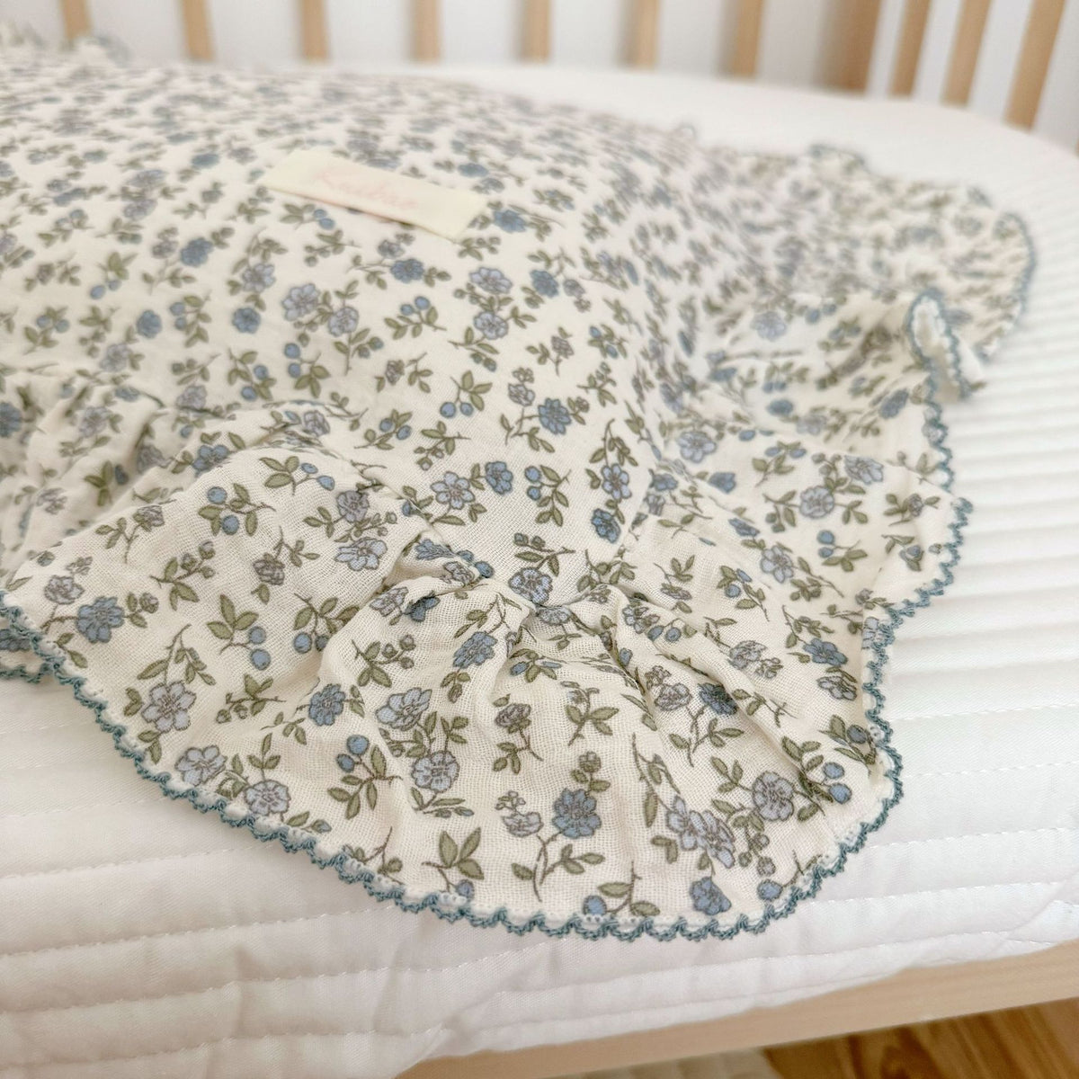 Korean Floral Cotton Gauze Pillowcase - Soft Home Bedding