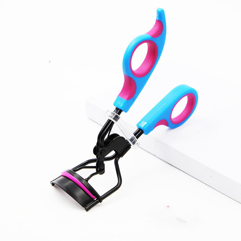 Double Color Eyelash Curler Aid for Women - Portable Makeup Tool