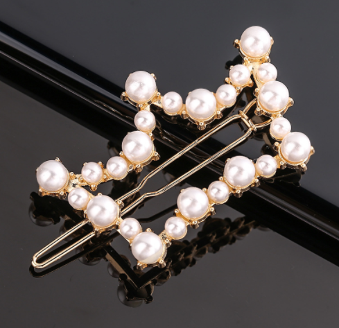 Women's Geometric Frog Buckle Hair Clip Crown Style Hairpin