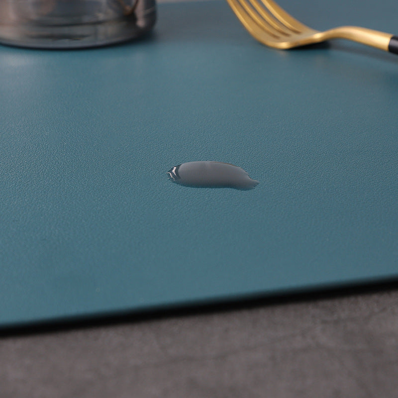Waterproof Leather Placemat Set - Heat Insulation, Anti-Slip & Anti-Scald