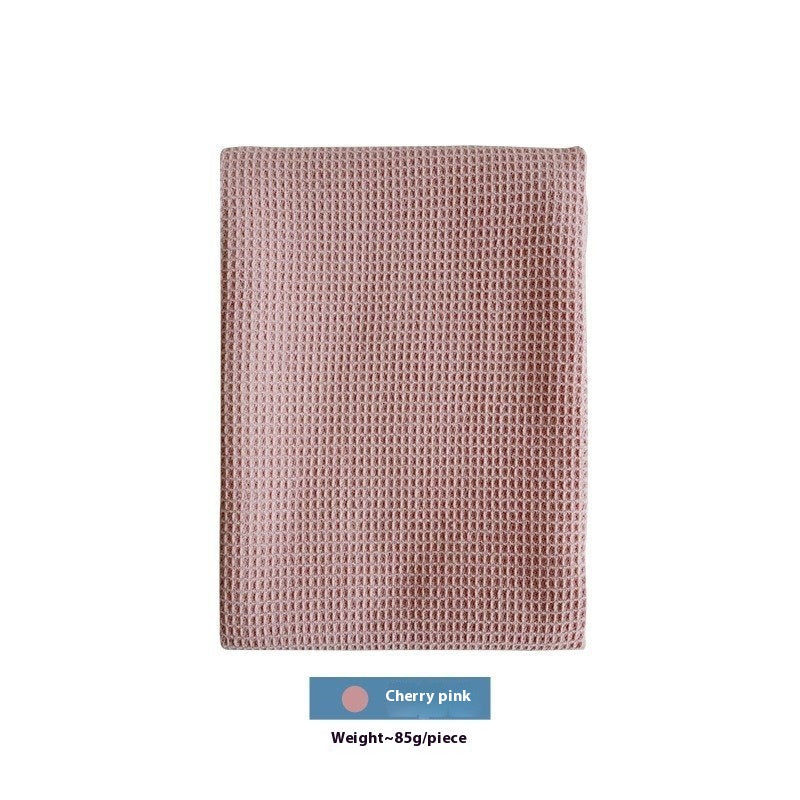 Cotton Rectangular Waffle Tea Towel - Nordic Style Kitchen Linen