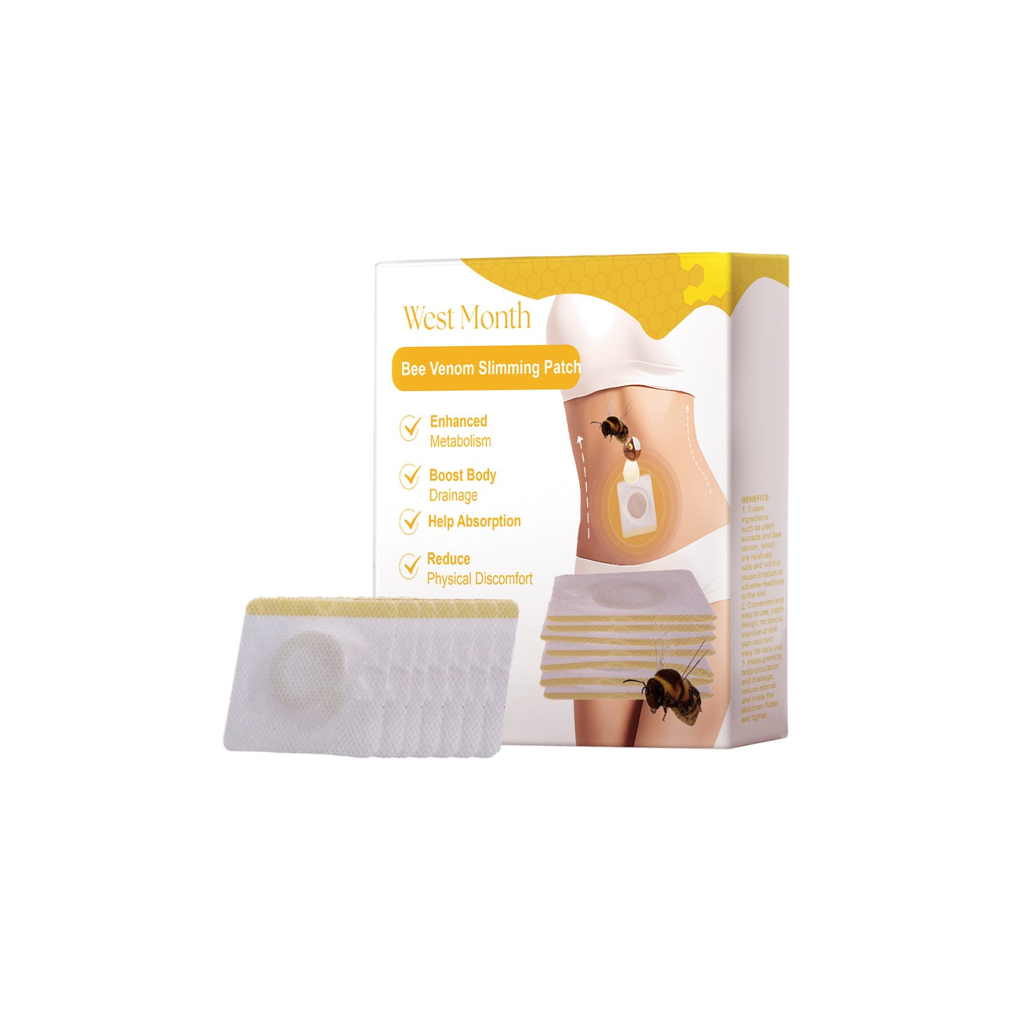 Bee Venom Slimming Patch - 7 Pack Abdominal Body Shaping Stickers