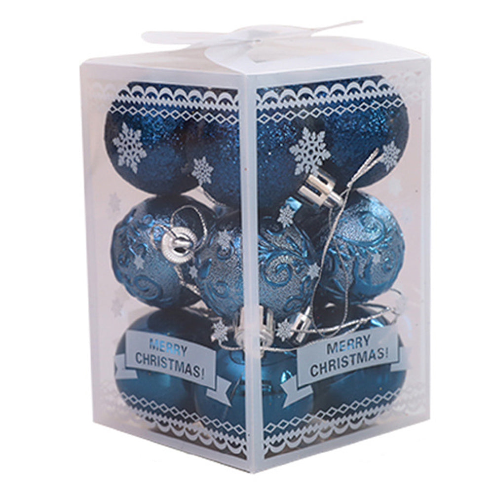 Christmas Tree Pendant Decorations Set - Festive Holiday Ornaments - 12PCS