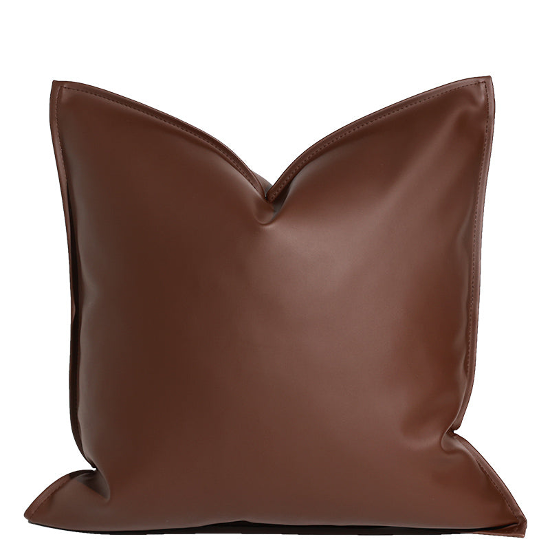 Nordic Style Leather Sofa Pillow Cover | Living Room Cushion Support