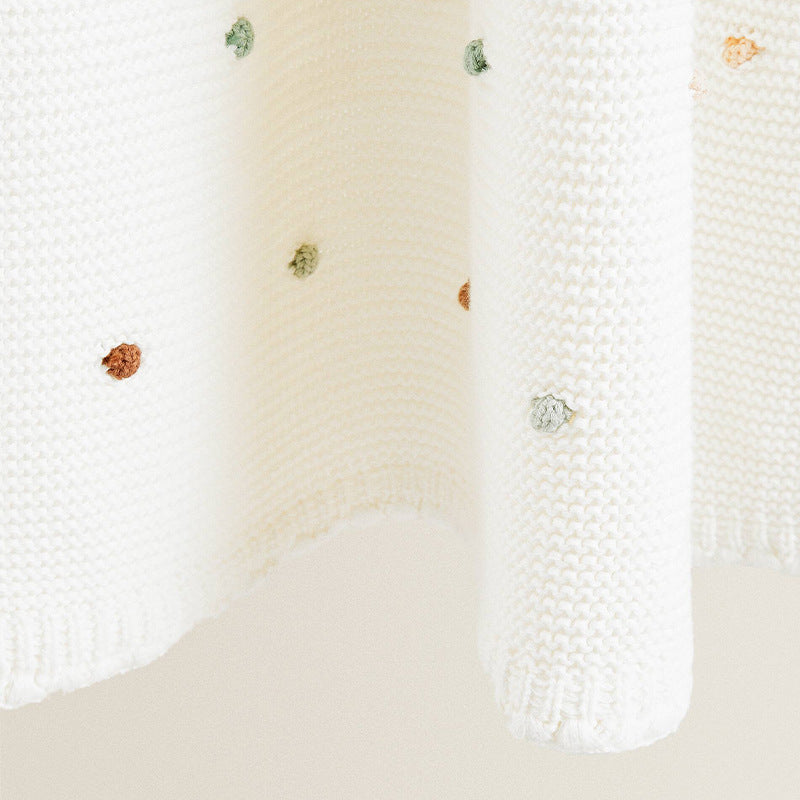 Cotton Edge Nap Air Conditioning Blanket - Speckled Off White 70x100cm