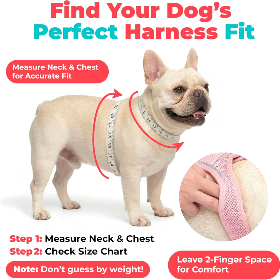 Adjustable Moss Green Dog Harness Medium - Reflective Pet Vest for Walks
