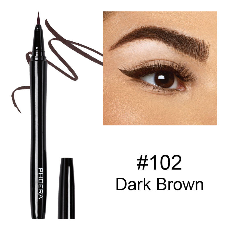 Long-Lasting Liquid Eyeliner - Precision Waterproof Eye Makeup
