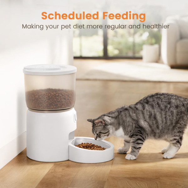 Automatic Pet Feeder 3L Wi-Fi Controlled Food Dispenser for Cats and Dogs