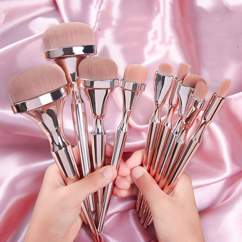 9-Piece Makeup Brush Set for Foundation Liquid Foundation Portable Handle