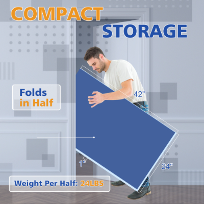 7ft Foldable Ping Pong Conversion Top for Indoor Games