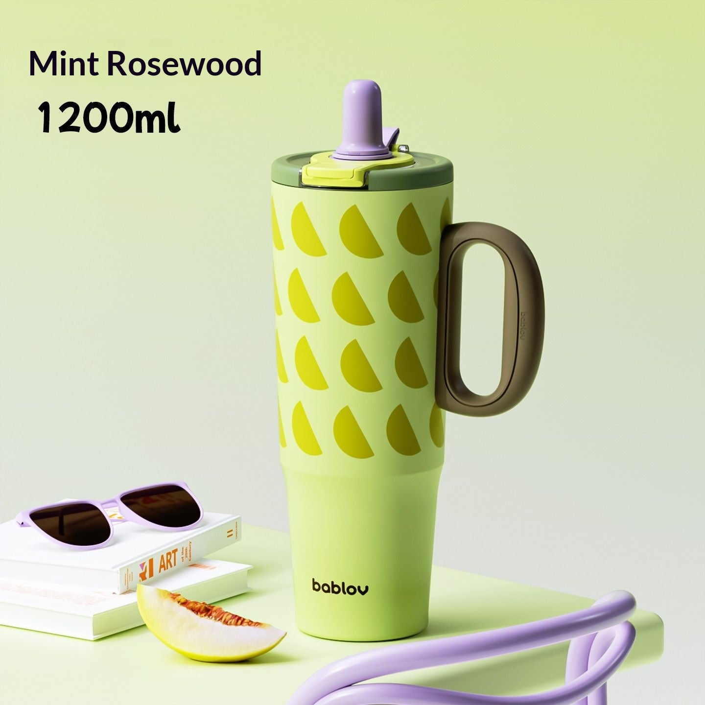 Insulated Large Capacity Water Bottle with Ceramic Liner - Portable & Heat Retaining