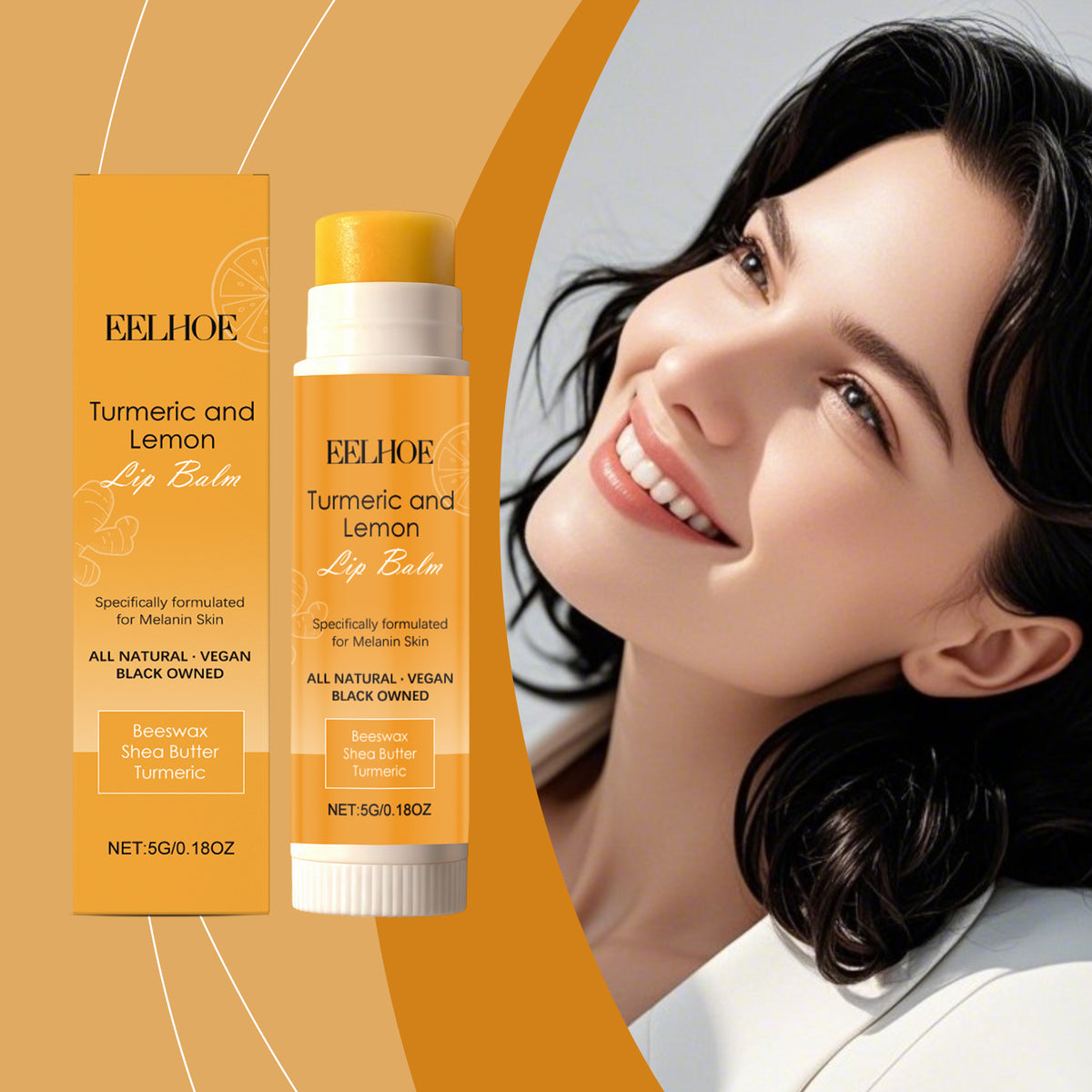 Turmeric Lemon Lipstick 5g 1 Box