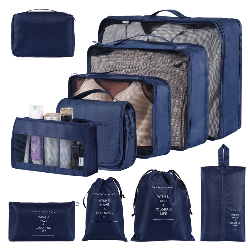 Solid Color Clothing & Wardrobe Storage Bags - Set of 8 or 9