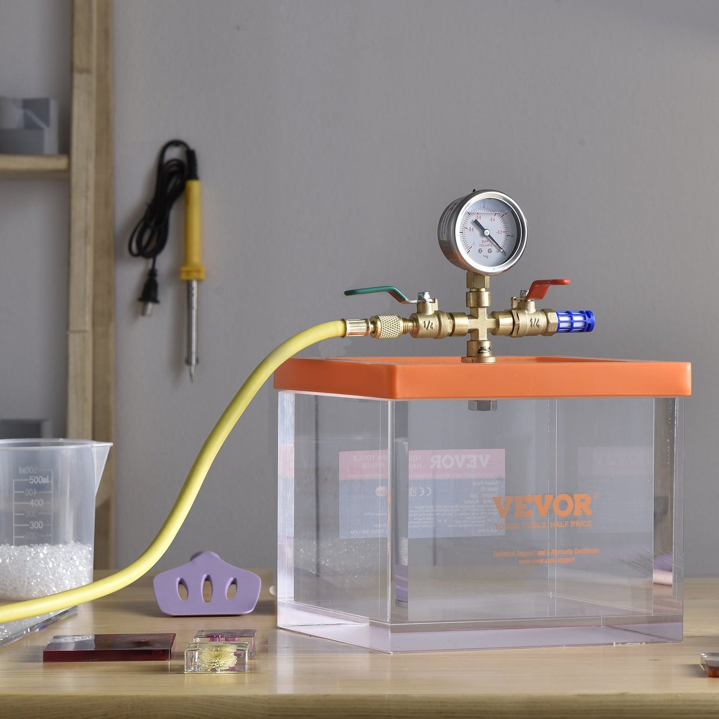2 Gallon Acrylic Vacuum Degassing Chamber for Resin & Silicone