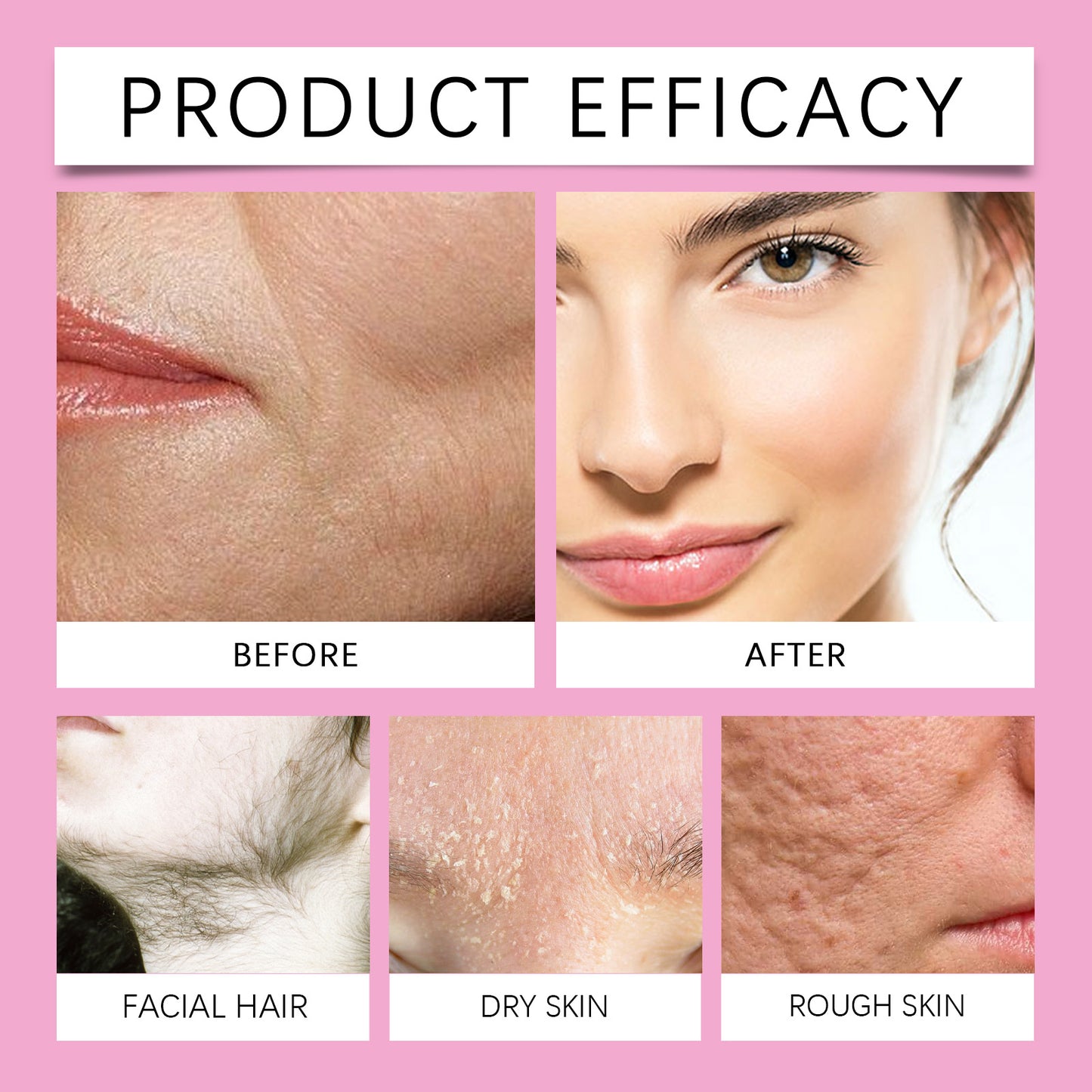 Facial Hair Recognition Spray for Precise Hair Removal and Skin Care