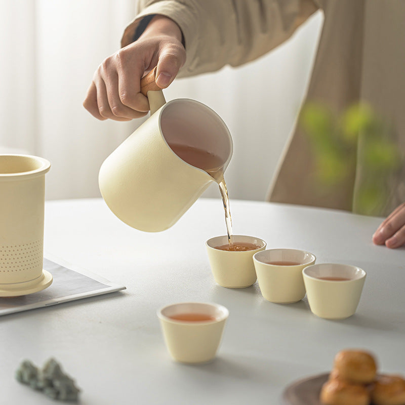 Ceramic Portable Express Cup Set - Multiple Colors & 450ml Capacity