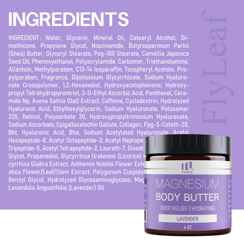 Magnesium Body Butter for Skin Nourishment and Moisturization