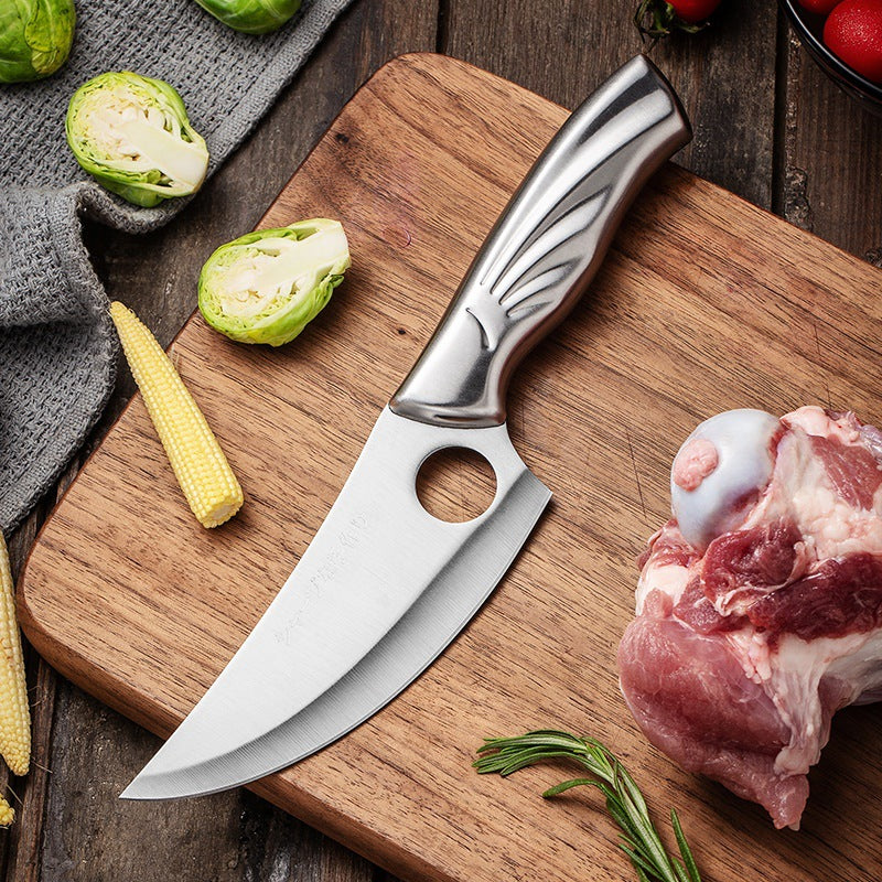 Stainless Steel Boning & Slaughtering Knife for Meat and Bones
