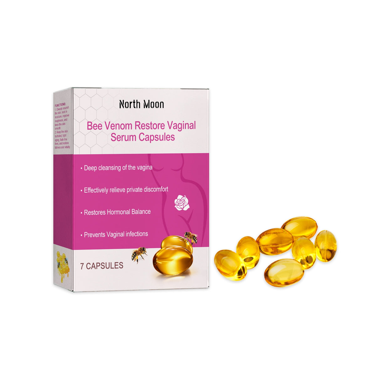 Vaginal Repair Capsules for Female Health - Soybean & Bee Venom, 7 Pack